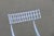White Mid Century Thinline Aluminum Klismos Outdoor Dining Set, Table & 4 Chairs, California 1960s For Sale - Image 8 of 18