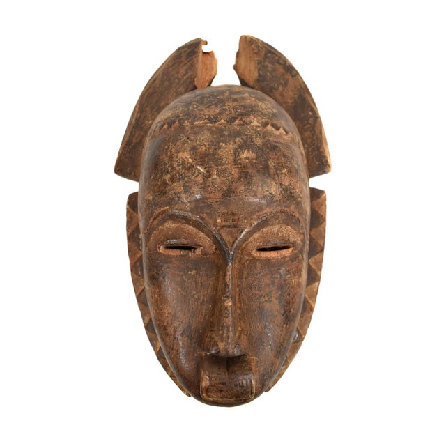 Early 20th Century Early 20th Century Yaure Baule Portrait Mask Cote d'Ivoire For Sale - Image 5 of 5