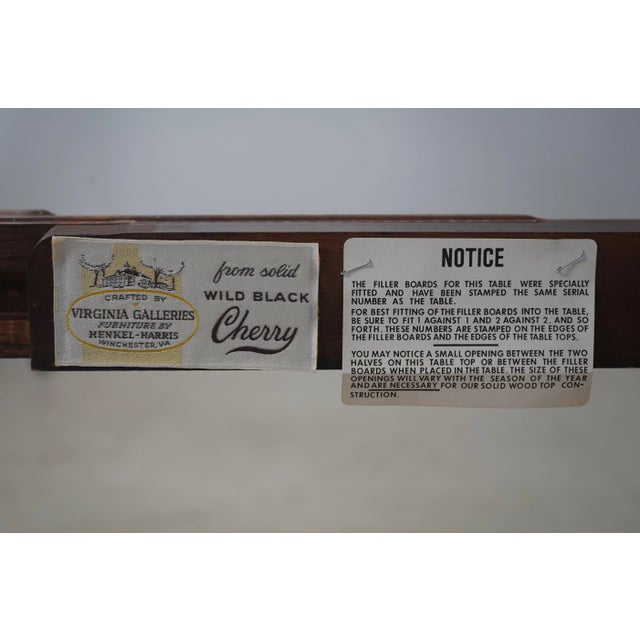 Henkel Harris Cherry Queen Anne Dining Room Table For Sale - Image 10 of 12