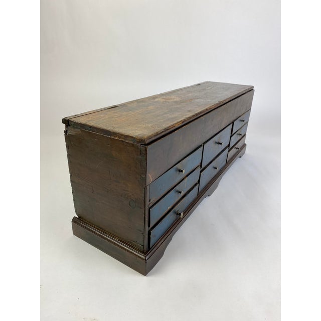 19th Century Antique Wooden Machinists Chest Owned by Bob Timberlake