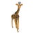 Large Tooled Leather Sculpture of a Giraffe For Sale