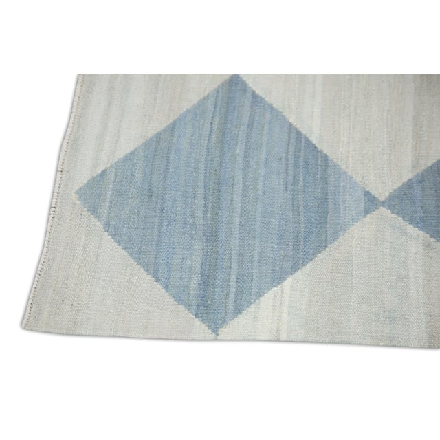 Contemporary Handmade Modern Kilim Runner 2'10" X 12'2" For Sale - Image 3 of 7