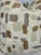 Custom pair of 22" pillows covered in Rogers & Goffigan "Mica" in color resin boucle fabric. These pillows have tapered...
