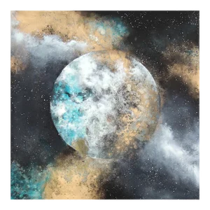 Faraway - Large Outer Space Inspired Painting on Canvas Original Artwork by Charlotte Elizabeth