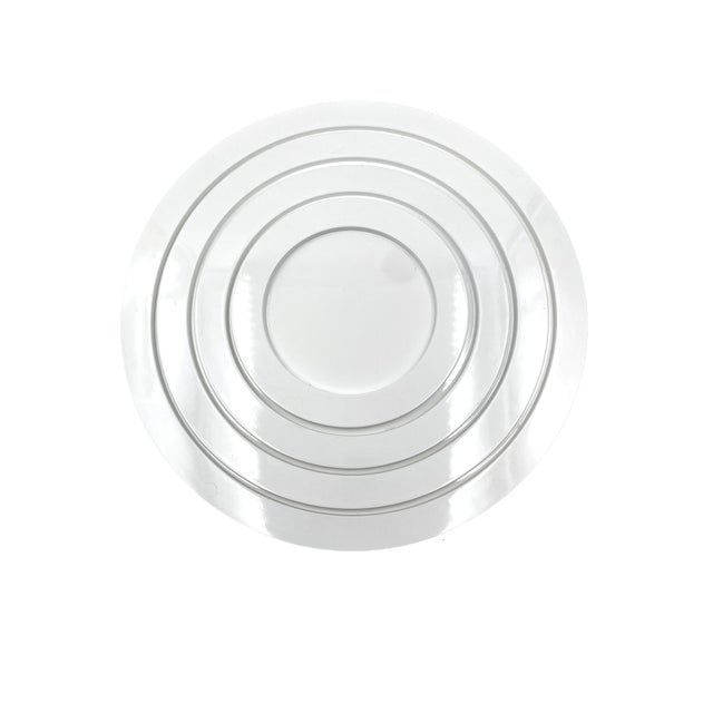 White Great White Centerpiece Stacked White Plastic Trays, Italy 1970s For Sale - Image 8 of 9