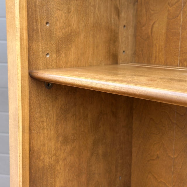 Ethan Allen Ethen Allen Heirloom Maple Tall Bookcase With Cabinet 10-9026 For Sale - Image 4 of 12