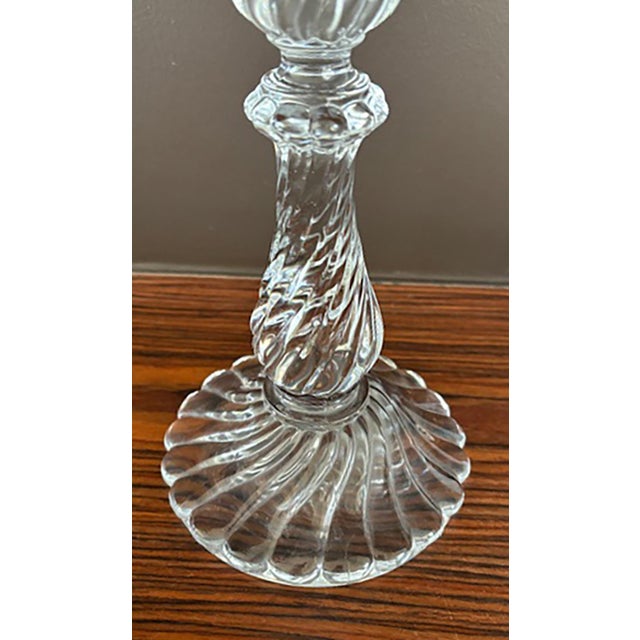 Traditional Baccarat Candlestick For Sale - Image 3 of 7