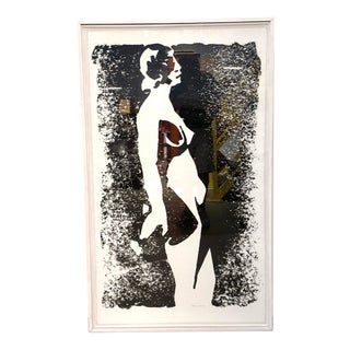 Maurits Van Saene, Nude Figurative Composition, 20th Century, Lithograph, Framed For Sale