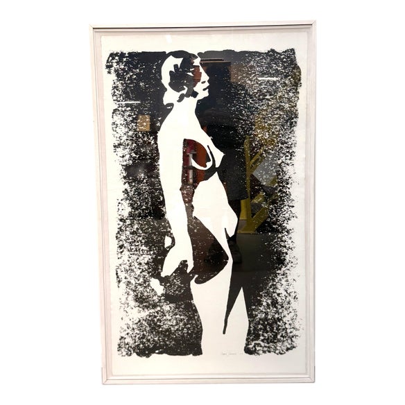 Maurits Van Saene, Nude Figurative Composition, 20th Century, Lithograph, Framed For Sale