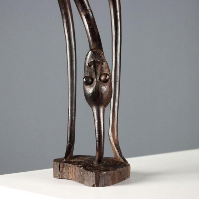 Modern Mozambican Wood Sculpture For Sale - Image 5 of 6