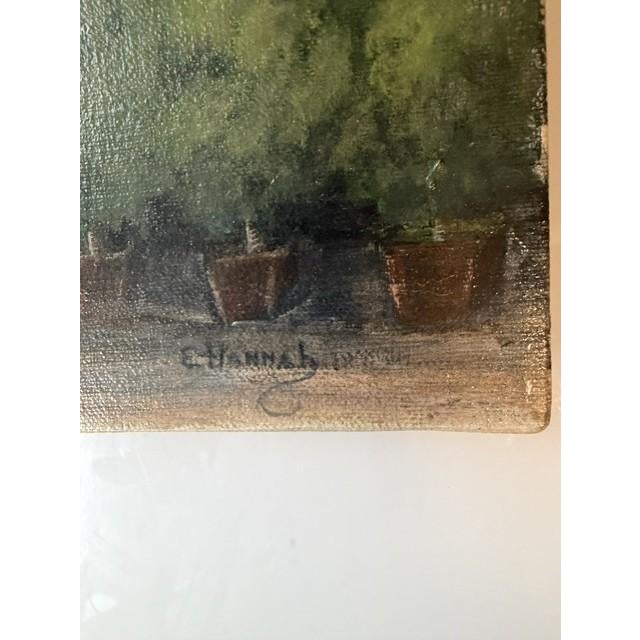 Vintage Italian Landscape Painting by Eleanor Hannah Harris – Dated 1990 For Sale - Image 11 of 14