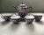 Vintage Chinese Jewel-Tone Floral Motif Export Pottery Tea Set - 7 Pieces For Sale - Image 13 of 13