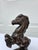 Vintage Bronze Rearing Horse Sculptures or Bookends For Sale - Image 9 of 15