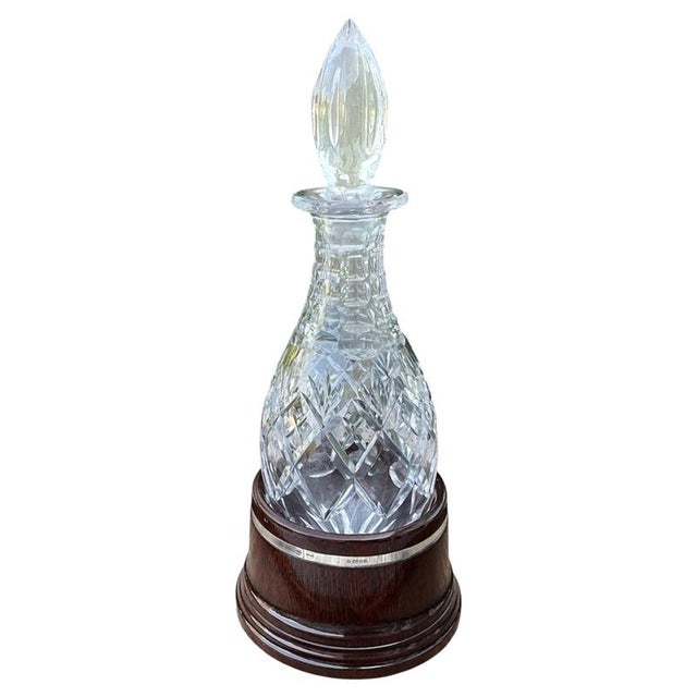 Cut Crystal and Sterling Silver Hogget Decanter by Piers Hart for Royal Doulton, 1988 For Sale - Image 14 of 14