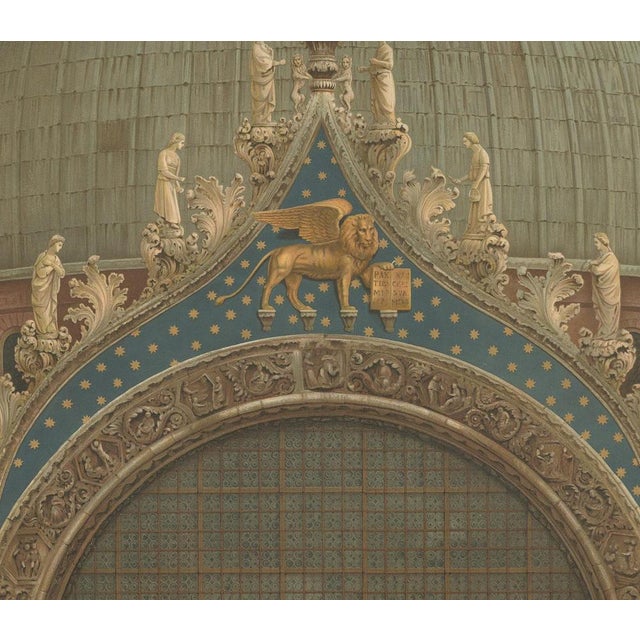 Ongania, Illustration of the Main Portal of the Basilica of San Marco, 1881, Print For Sale - Image 3 of 10