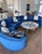 Round sofa couch upholstered brand CENTURY. Perfect condition. Includes cushions 150” in Diameter Can be disassembled