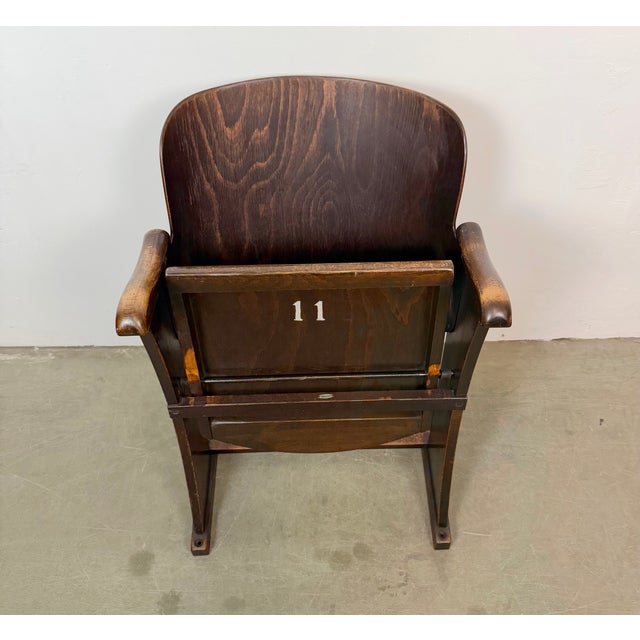 Mid-Century Modern Vintage Theatre Seat from Thonet, 1950s For Sale - Image 3 of 18