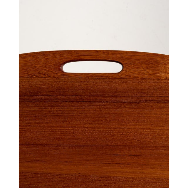 Oak and Teak Thea Trolley by Yngve Ekström for Swedese, 1960s For Sale - Image 9 of 11
