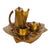 Salvador Teran Brass & Copper Terrazzo Tea Service, 1950s - 7 Pieces For Sale