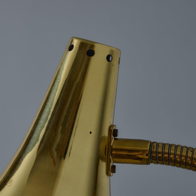 Pair of 1950s Perforated Brass Wall Lamps Attributed to Mauri Almari For Sale - Image 15 of 18