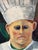 White Floss Romm Dworkin Toque Wearing Chef's Portrait Painting, 1991, Yes, Chef! For Sale - Image 8 of 15