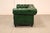 Chesterfield Style Green Leather Sofa For Sale - Image 15 of 16