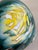 Mid 20th Century Ando Cloissone Vase Teal & Yellow Chrysanthemum For Sale - Image 9 of 10