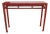 41" Long Hand Made Red Lacquer Console Table For Sale