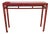 Late 19th Century Solid Elm Red Lacquer Console Table For Sale