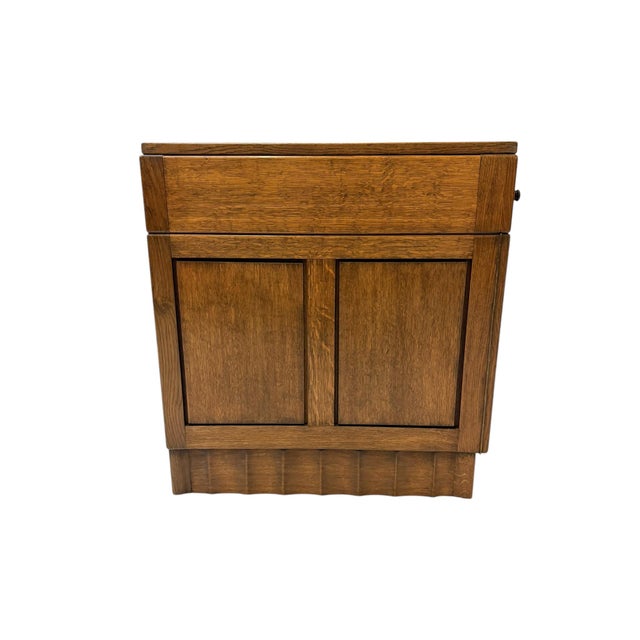 Art Deco Amsterdam School Desk by Hildo Krop for the Brothers Monsieur Steenwijk, 1920s For Sale - Image 4 of 17