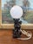 Mid 20th Century American Novelty Bar Lamp With Ceramic Drunk Man and Frosted Globe Shade For Sale In Seattle - Image 6 of 9