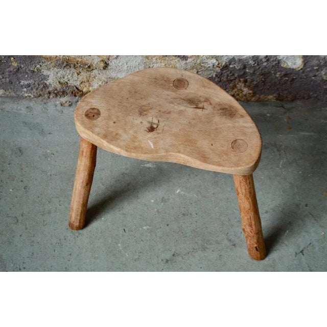 Brutalist Tripod Farm Stool For Sale - Image 4 of 7