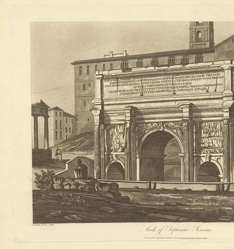 Abbot, Arch of Septimius Severus, 1820, Paper Original Prints