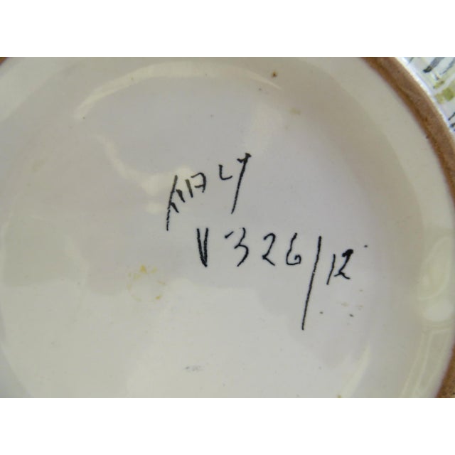 Ceramic Linea Series Onion Shaped Ceramic Vase by Aldo Londi for Bitossi Italy 1950s For Sale - Image 7 of 11