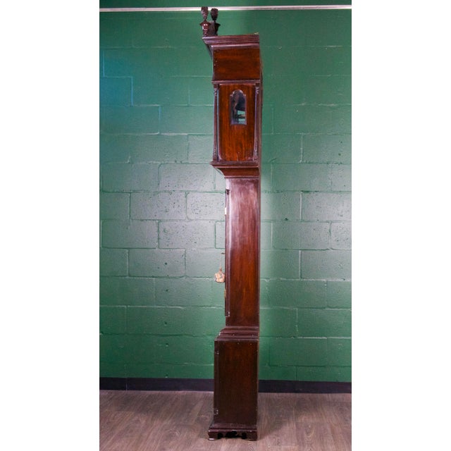 Traditional Early 18th Century Georgian English Tall Case Granfather Clock For Sale - Image 3 of 14