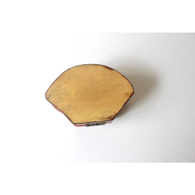 Vintage Khatam Small Jewelry Box With Bone Wood and Brass Inlay For Sale - Image 10 of 10