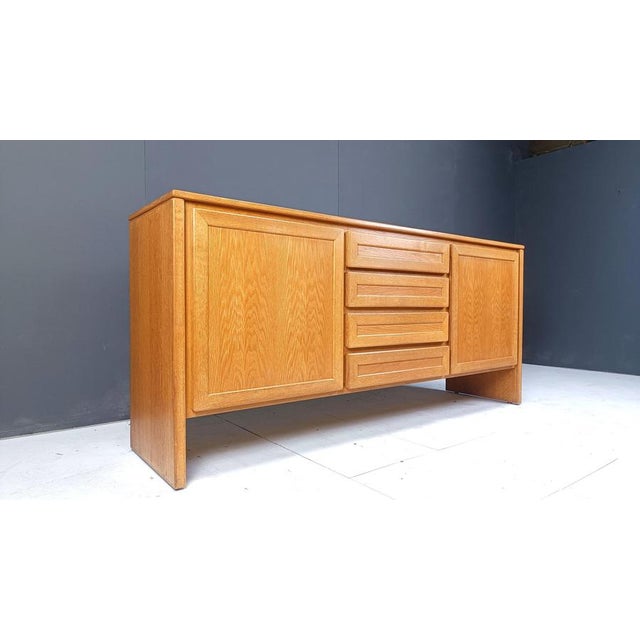 Brown Vintage Oak Sideboard, 1960s For Sale - Image 8 of 12