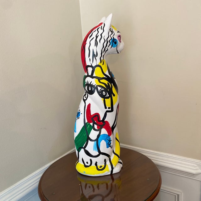 Abstract Peter Keil Original Abstract Painting Cat Sculpture For Sale - Image 3 of 12