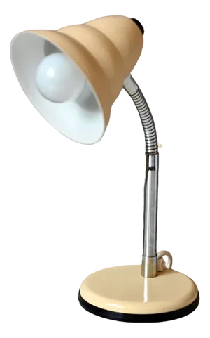 Vintage Style Beige Desk Lamp from Aluminor, 1970s