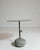 Charcoal 21st Century Poland Deep Charcoal Grey Round Stone-Base Side Table For Sale - Image 8 of 10
