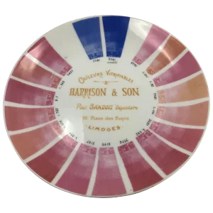 Early 20th Century Antique Porcelain Sample Plate
