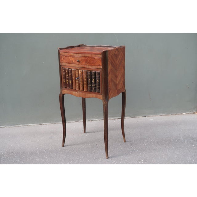 French Antique Louis XV Style Side Table Nightstand For Sale - Image 11 of 13