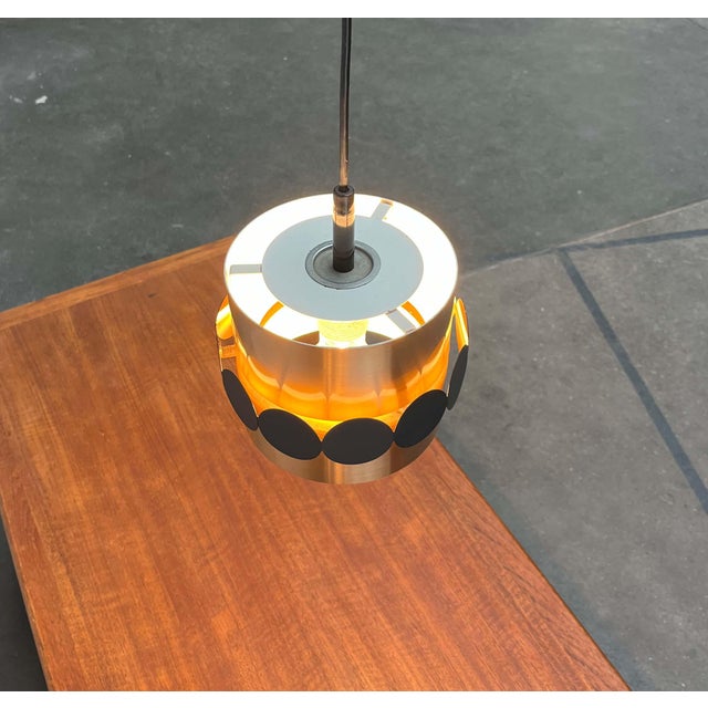 Mid-Century Modern German Copper Pendant Lamp from Doria, 1960s For Sale - Image 9 of 18
