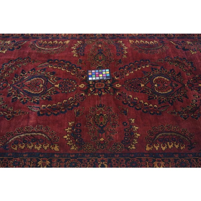 Antique Sarouk Rug 4'1'' x 6'5'' For Sale - Image 12 of 12