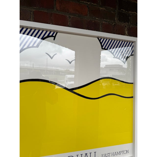 Roy Lichtenstein Roy Lichtenstein “Guild Hall East Hampton” Poster, Signed & Numbered, 1980 – Framed For Sale - Image 4 of 12