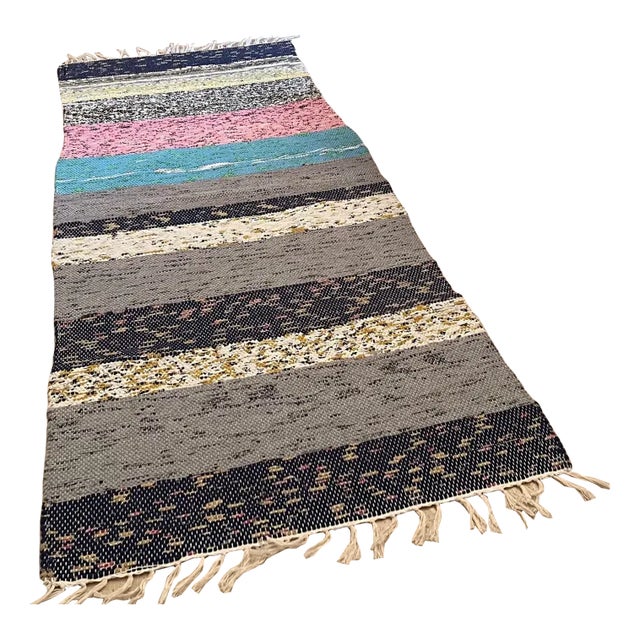Turkish Flat Weave Kilim Runner For Sale