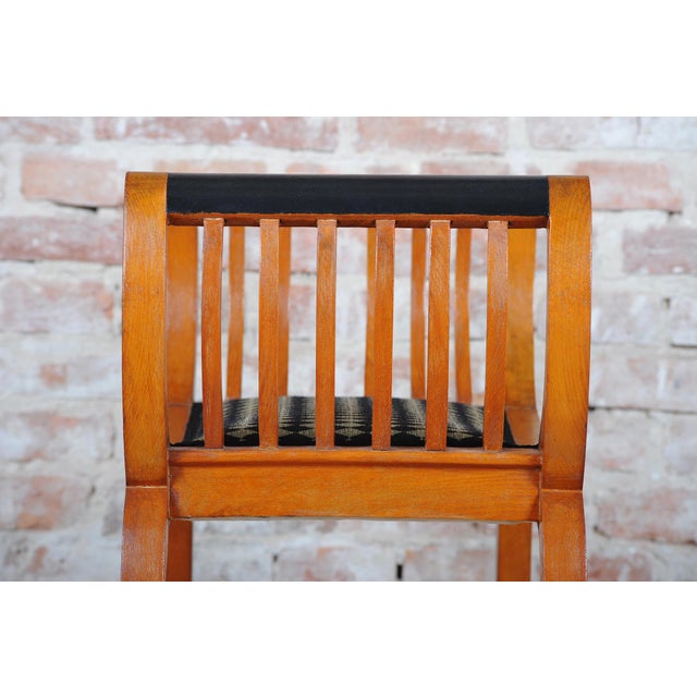 Wood Art Deco Stool in Beech, France, 1920s For Sale - Image 7 of 13