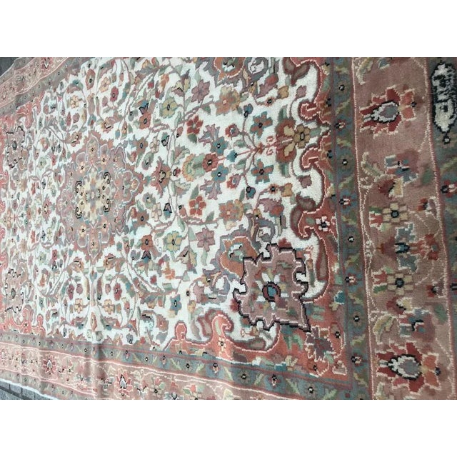 1980s Vintage Pakistani Silk and Wool Rug For Sale - Image 5 of 14