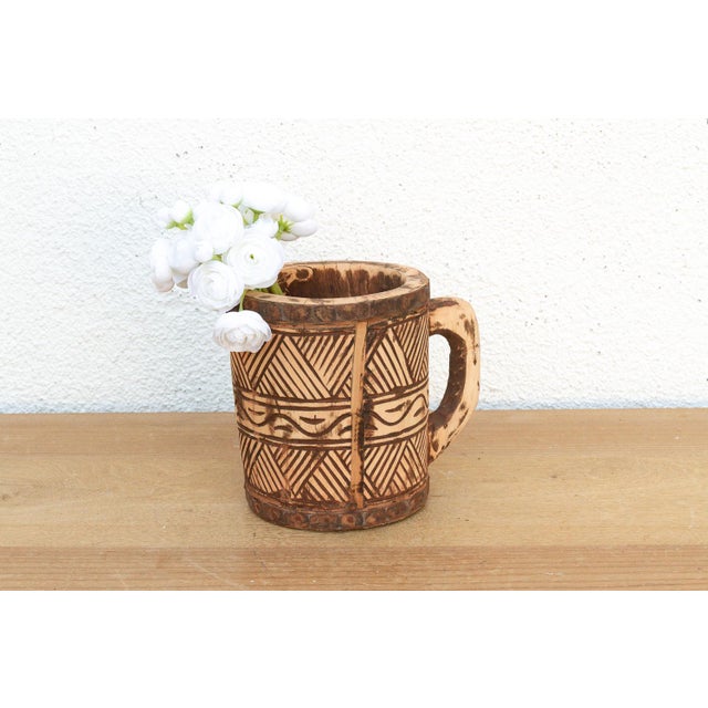 Early 20th Century Handcarved Tribal Vessel For Sale - Image 5 of 5