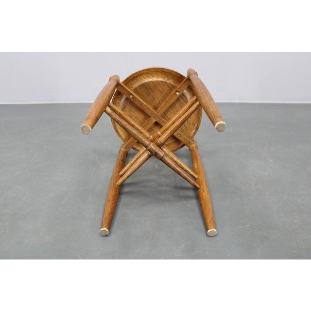 Vintage Danish Oak Side Table by Arne Basse for Knabstrup, 1960s For Sale - Image 4 of 10